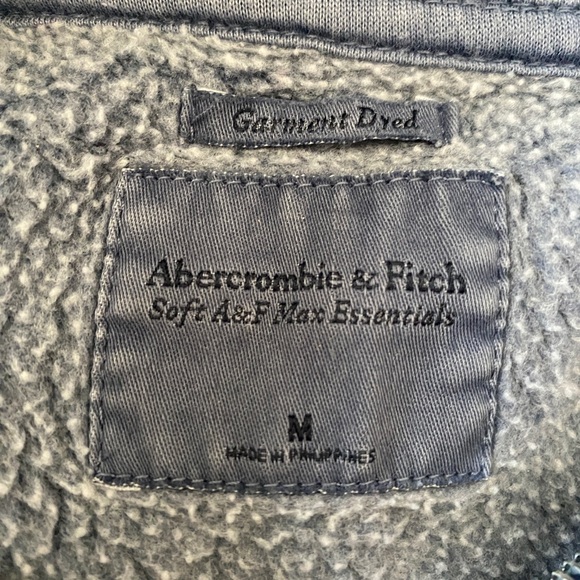 Vintage Blue Half-Zip Sweatshirt - Picture 3 of 3